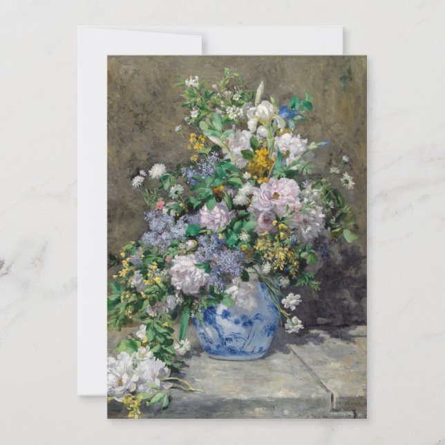 Pierre-Auguste Renoir - Spring Bouquet Thank You Card (Front)