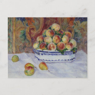 Pierre Auguste Renoir Still Life with Peaches Postcard