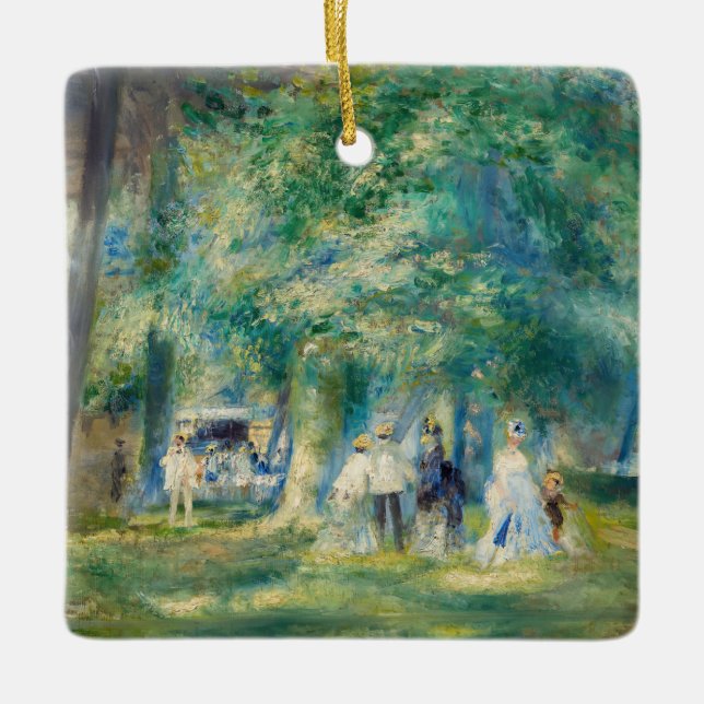 Pierre-Auguste Renoir - The Party at Saint-Cloud Ceramic Ornament (Front)
