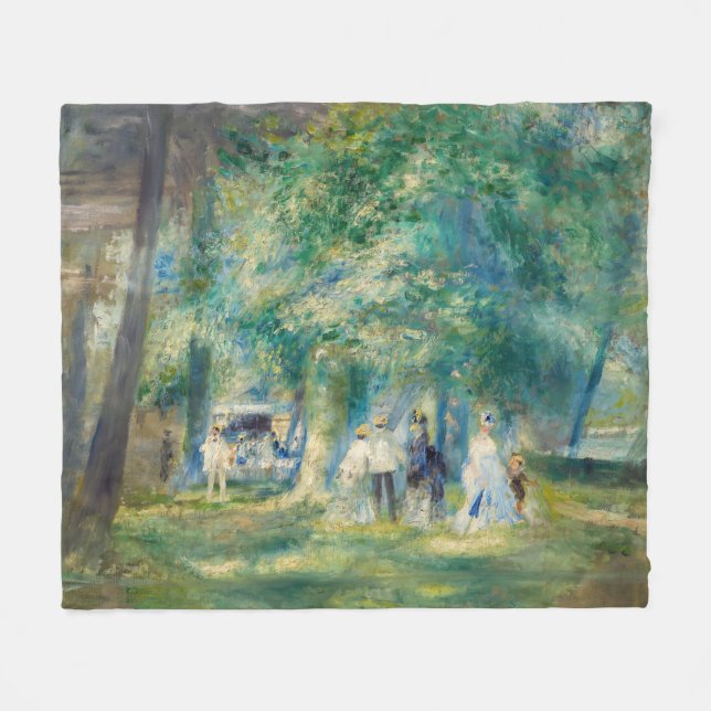 Pierre-Auguste Renoir - The Party at Saint-Cloud Fleece Blanket (Front (Horizontal))