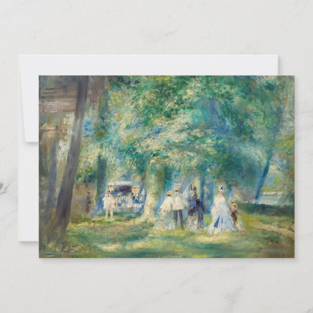 Pierre-Auguste Renoir - The Party at Saint-Cloud Invitation (Front)