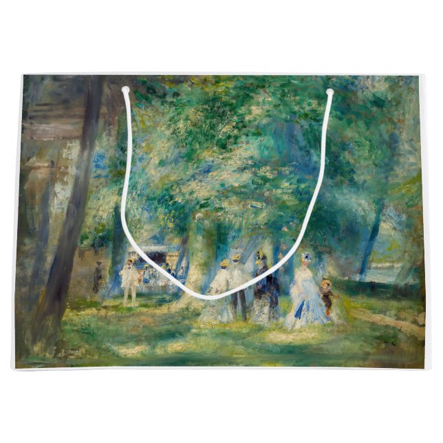 Pierre-Auguste Renoir - The Party at Saint-Cloud Large Gift Bag (Front)