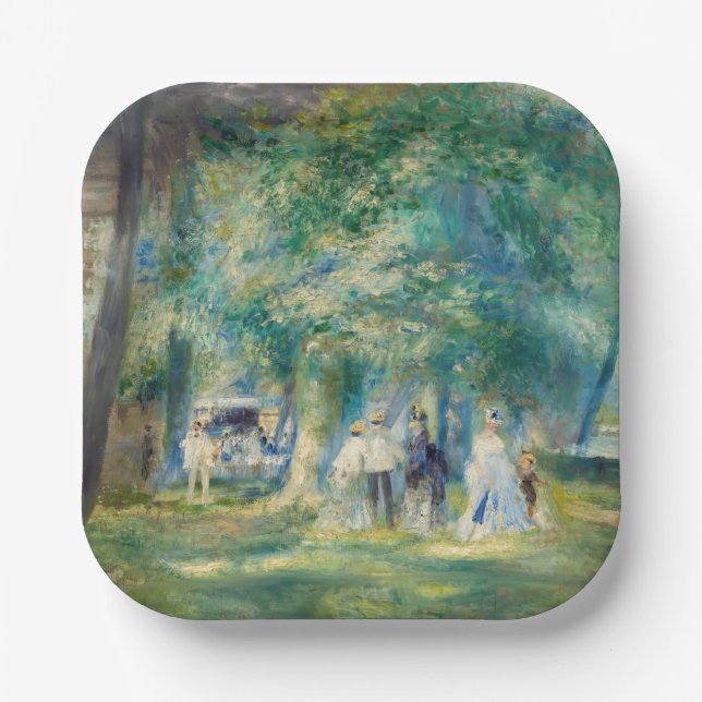 Pierre-Auguste Renoir - The Party at Saint-Cloud Paper Plate (Front)