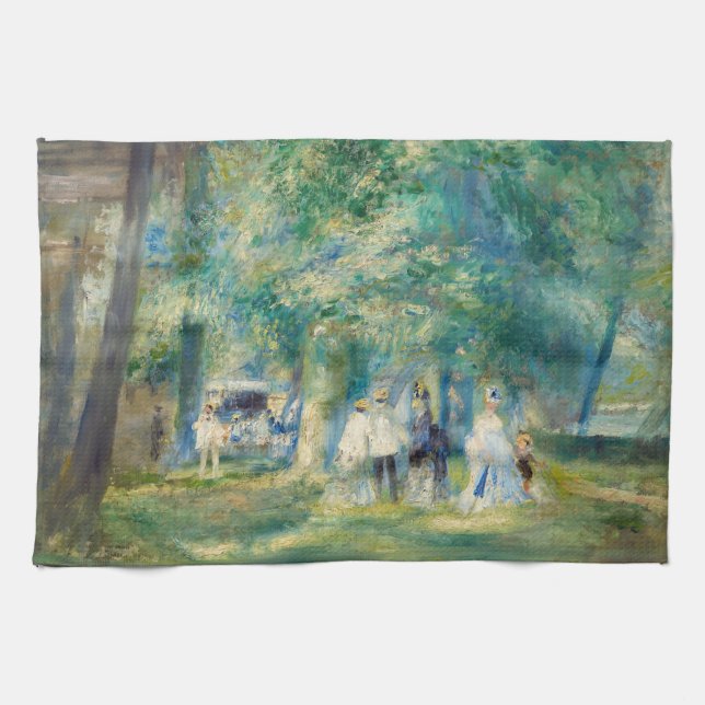 Pierre-Auguste Renoir - The Party at Saint-Cloud Tea Towel (Horizontal)