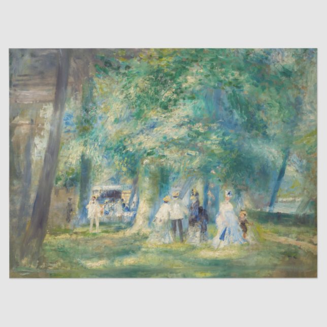 Pierre-Auguste Renoir - The Party at Saint-Cloud Tissue Paper (Front)