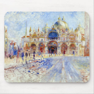 Pierre Auguste Renoir The Piazza San Marco, Venice Mouse Mat