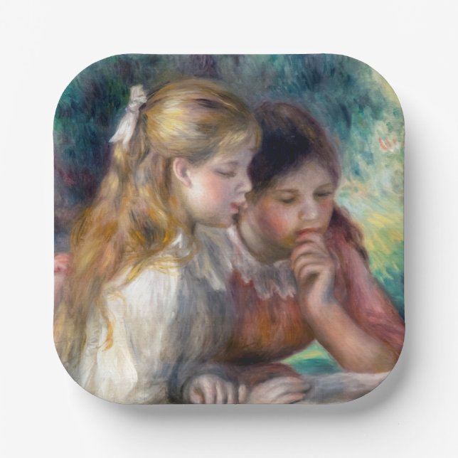 Pierre-Auguste Renoir - The Reading Paper Plate (Front)