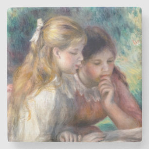 Pierre-Auguste Renoir - The Reading Stone Coaster
