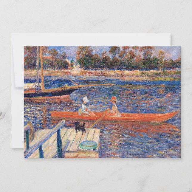 Pierre-Auguste Renoir - The Seine at Argenteuil Thank You Card (Front)