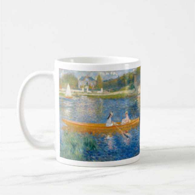 Pierre-Auguste Renoir - The Skiff Coffee Mug (Left)