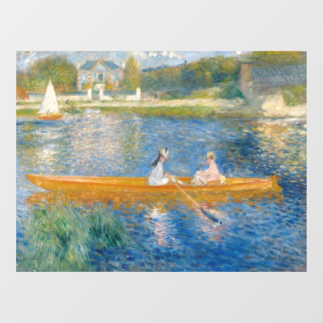 Pierre-Auguste Renoir - The Skiff Window Cling (Sheet)