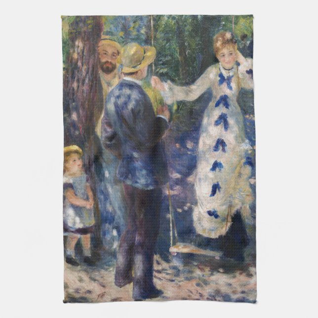 Pierre-Auguste Renoir - The Swing Tea Towel (Vertical)