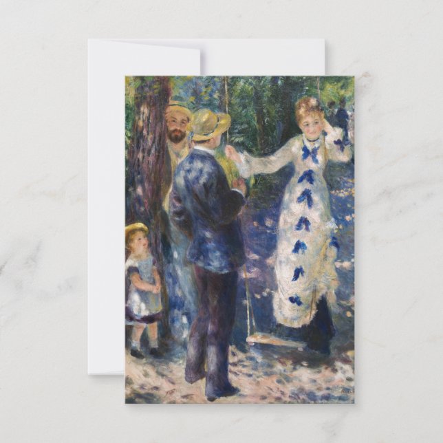 Pierre-Auguste Renoir - The Swing Thank You Card (Front)