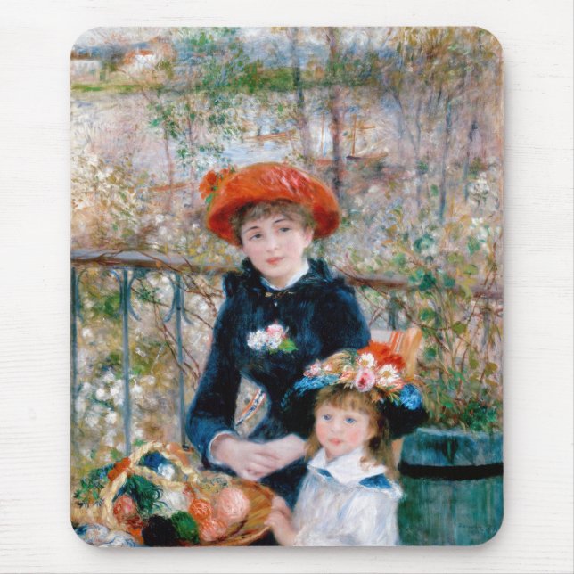 Pierre-Auguste Renoir , The Two Sisters Mouse Mat (Front)
