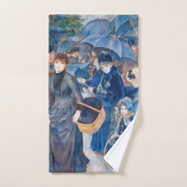 Pierre-Auguste Renoir - The Umbrellas Bath Towel Set (Hand Towel)
