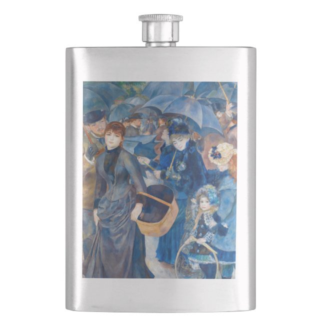 Pierre-Auguste Renoir - The Umbrellas Hip Flask (Front)