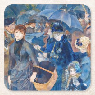 Pierre-Auguste Renoir - The Umbrellas Square Paper Coaster