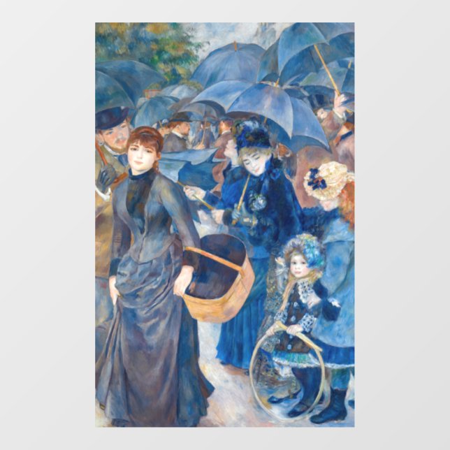 Pierre-Auguste Renoir - The Umbrellas Window Cling (Sheet)