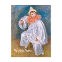 Pierre-Auguste Renoir The white Pierrot CC1066
