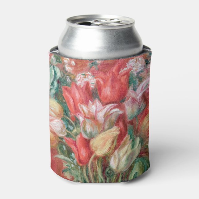 Pierre-Auguste Renoir - Tulip Bouquet Can Cooler (Can Front)