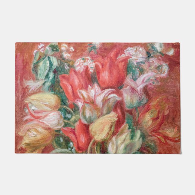 Pierre-Auguste Renoir - Tulip Bouquet Doormat (Front)