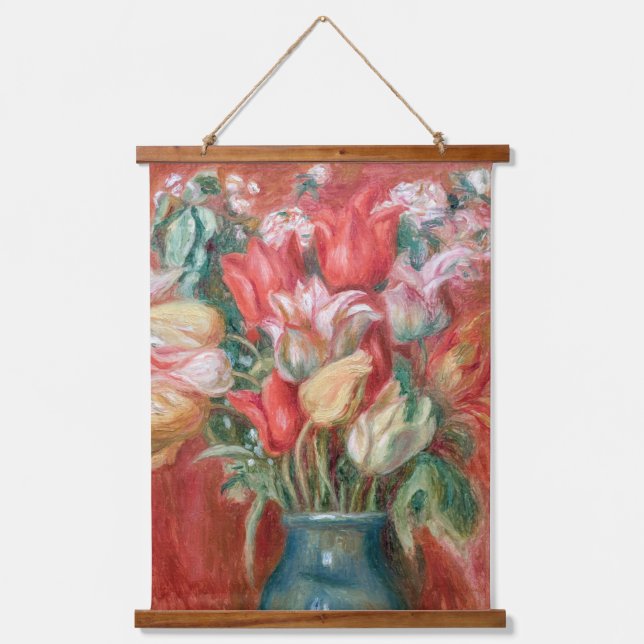 Pierre-Auguste Renoir - Tulip Bouquet Hanging Tapestry (Front)