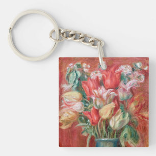 Pierre-Auguste Renoir - Tulip Bouquet Key Ring