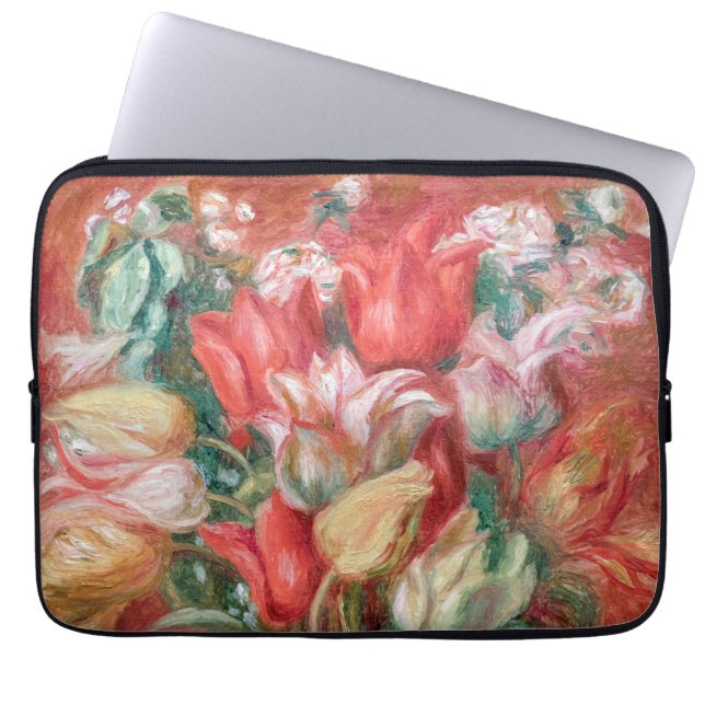Pierre-Auguste Renoir - Tulip Bouquet Laptop Sleeve (Front)