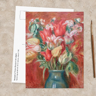 Pierre-Auguste Renoir - Tulip Bouquet Postcard
