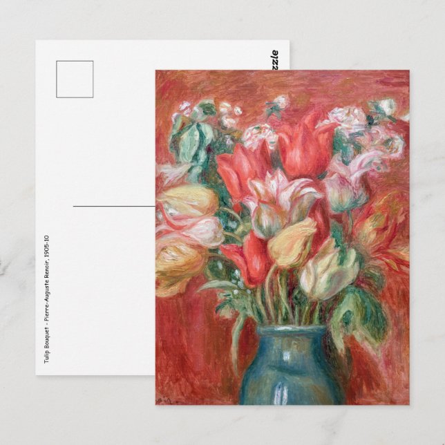 Pierre-Auguste Renoir - Tulip Bouquet Postcard (Front/Back)