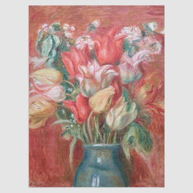 Pierre-Auguste Renoir - Tulip Bouquet Tissue Paper (Creator Uploaded)
