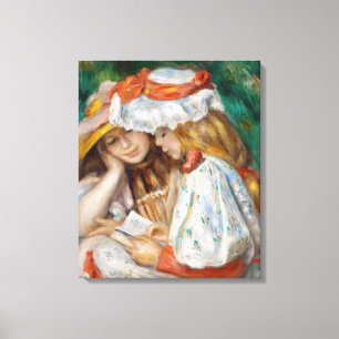 Pierre-Auguste Renoir - Two Girls Reading Canvas Print
