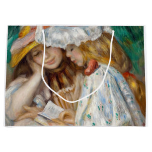 Pierre-Auguste Renoir - Two Girls Reading Large Gift Bag