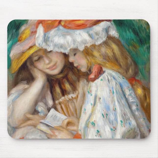 Pierre-Auguste Renoir - Two Girls Reading Mouse Mat (Front)