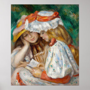 Pierre-Auguste Renoir - Two Girls Reading Poster