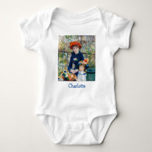 Pierre-Auguste Renoir - Two sisters on the Terrace Baby Bodysuit