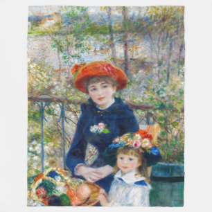 Pierre-Auguste Renoir - Two sisters on the Terrace Fleece Blanket