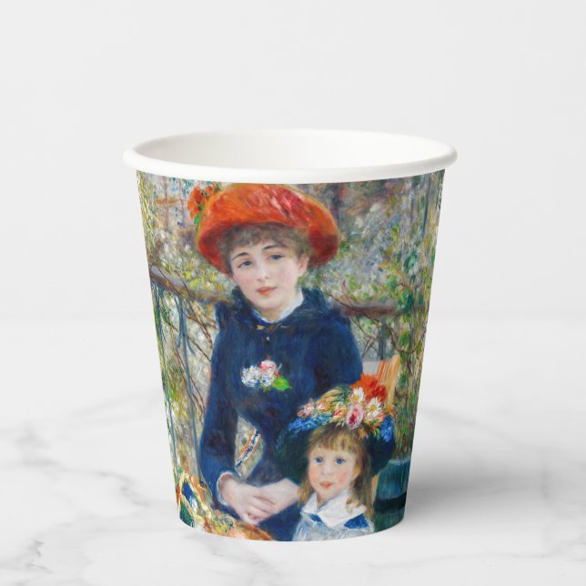 Pierre-Auguste Renoir - Two sisters on the Terrace Paper Cups (Front)