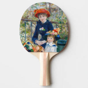 Pierre-Auguste Renoir - Two sisters on the Terrace Ping Pong Paddle