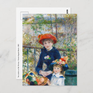 Pierre-Auguste Renoir - Two sisters on the Terrace Postcard