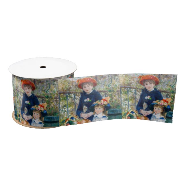 Pierre-Auguste Renoir - Two sisters on the Terrace Satin Ribbon (Spool)