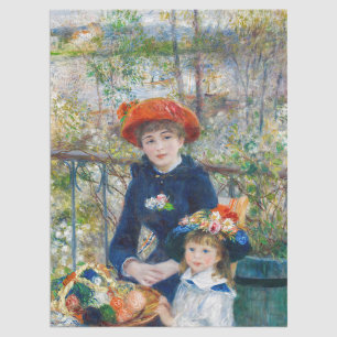 Pierre-Auguste Renoir - Two sisters on the Terrace Tissue Paper