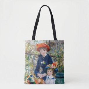Pierre-Auguste Renoir - Two sisters on the Terrace Tote Bag