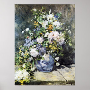 Pierre-Auguste Renoir,  Vase of flowers Poster