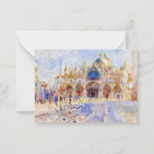 Pierre-Auguste Renoir - Venice, Piazza San Marco Card