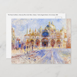 Pierre-Auguste Renoir - Venice, Piazza San Marco Postcard