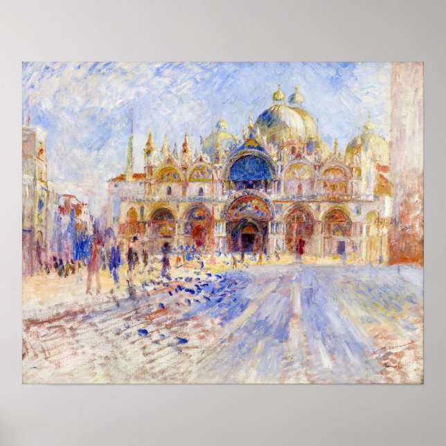 Pierre-Auguste Renoir - Venice, Piazza San Marco Poster (Front)