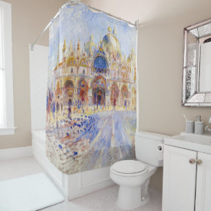Pierre-Auguste Renoir - Venice, Piazza San Marco Shower Curtain