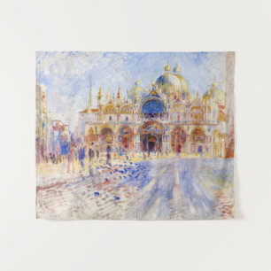 Pierre-Auguste Renoir - Venice, Piazza San Marco Tapestry