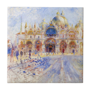 Pierre-Auguste Renoir - Venice, Piazza San Marco Tile